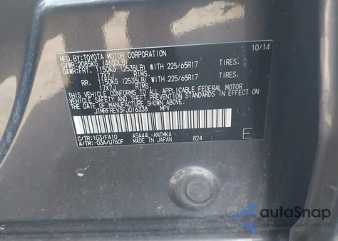 2015 Toyota Rav4 Xle from USA, damaged, VIN JTMRFREV3FJ016338
